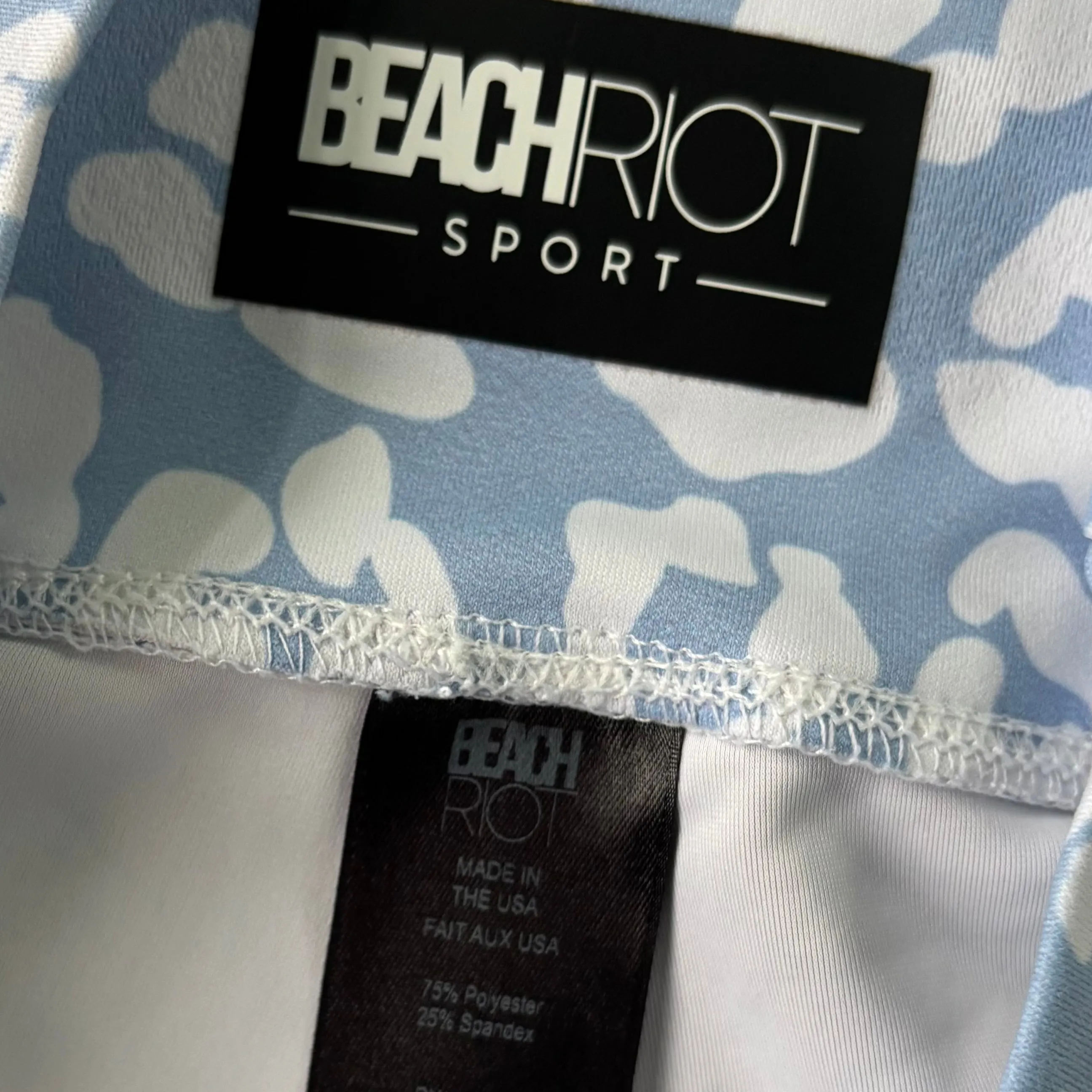 Athletic Leggings By Beach Riot In Animal Print, Size: L