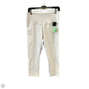 Athletic Leggings By Clothes Mentor In White, Size: L