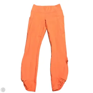 Athletic Leggings By Fabletics In Orange, Size: Xs