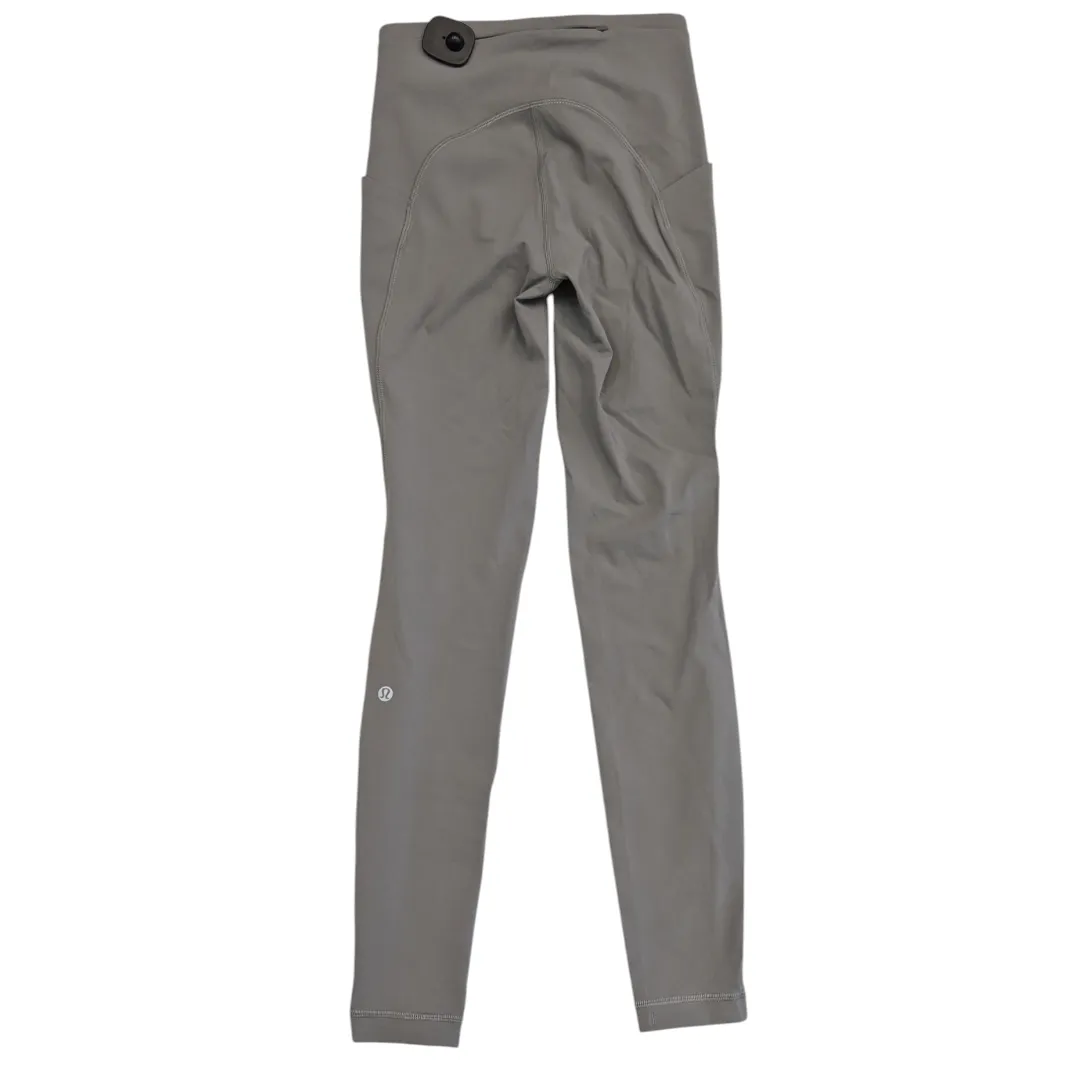 Athletic Leggings By Lululemon In Grey, Size:4