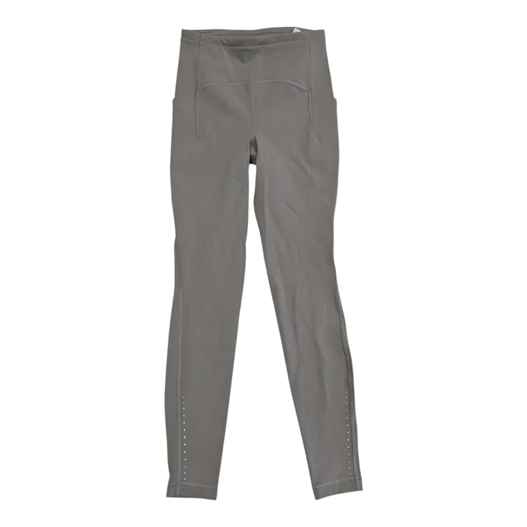 Athletic Leggings By Lululemon In Grey, Size:4