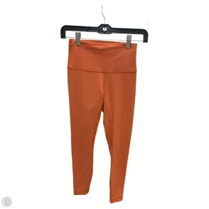Athletic Leggings By Lululemon In Orange, Size: 6