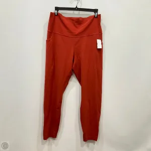 Athletic Leggings By Lululemon In Red, Size: 12