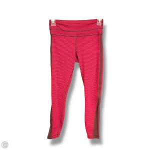 Athletic Leggings By Lululemon In Striped Pattern, Size: Xs