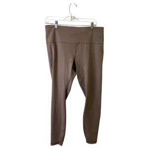 Athletic Leggings By Lululemon In Taupe, Size:14