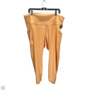 Athletic Leggings By Old Navy In Orange, Size: Xxl