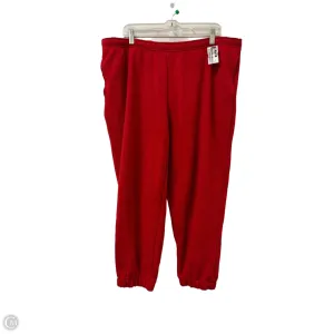 Athletic Pants By Universal Thread In Red, Size: 2x