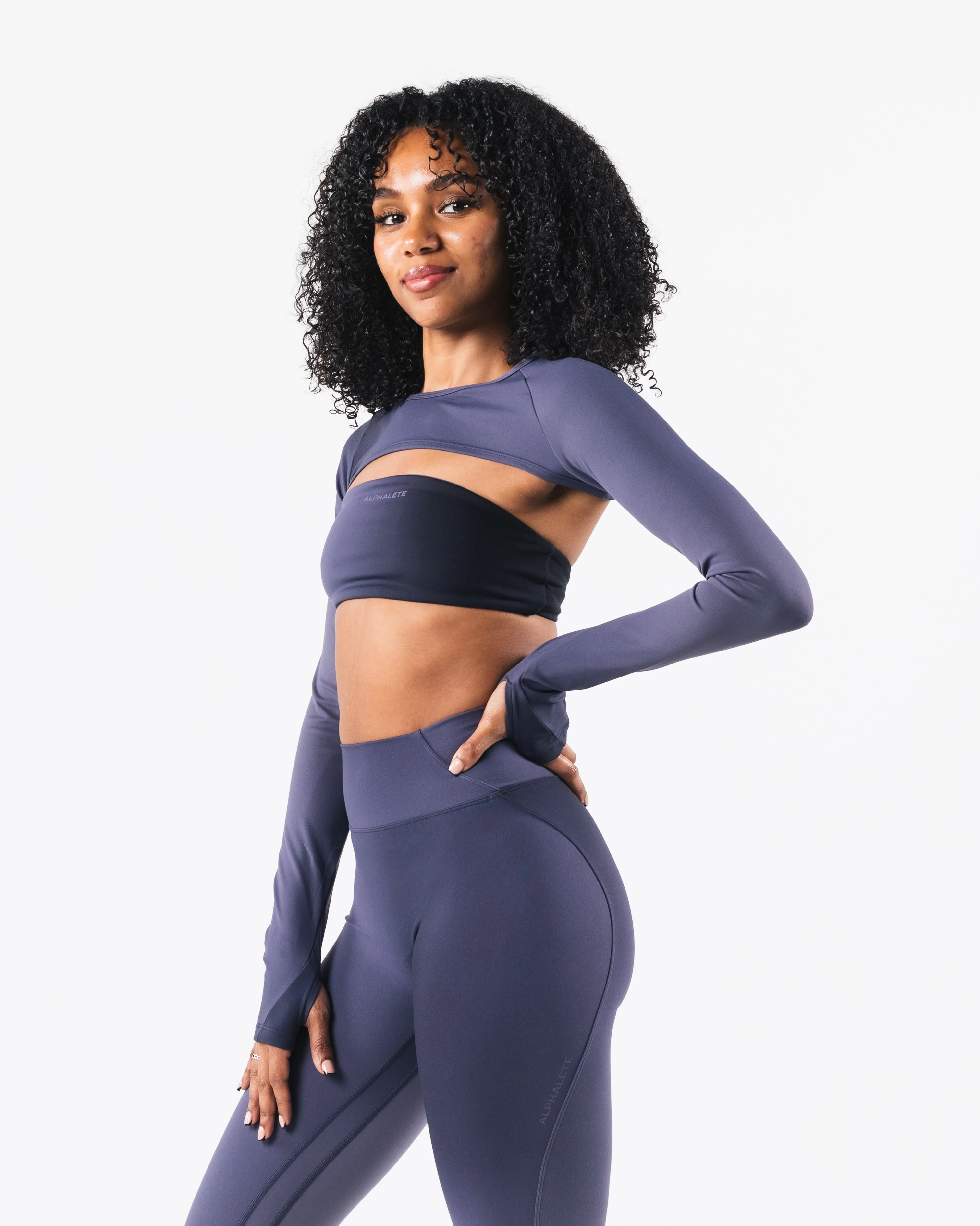Aura Shrug LS - Aura Blizzard Print Alphalete Athletics