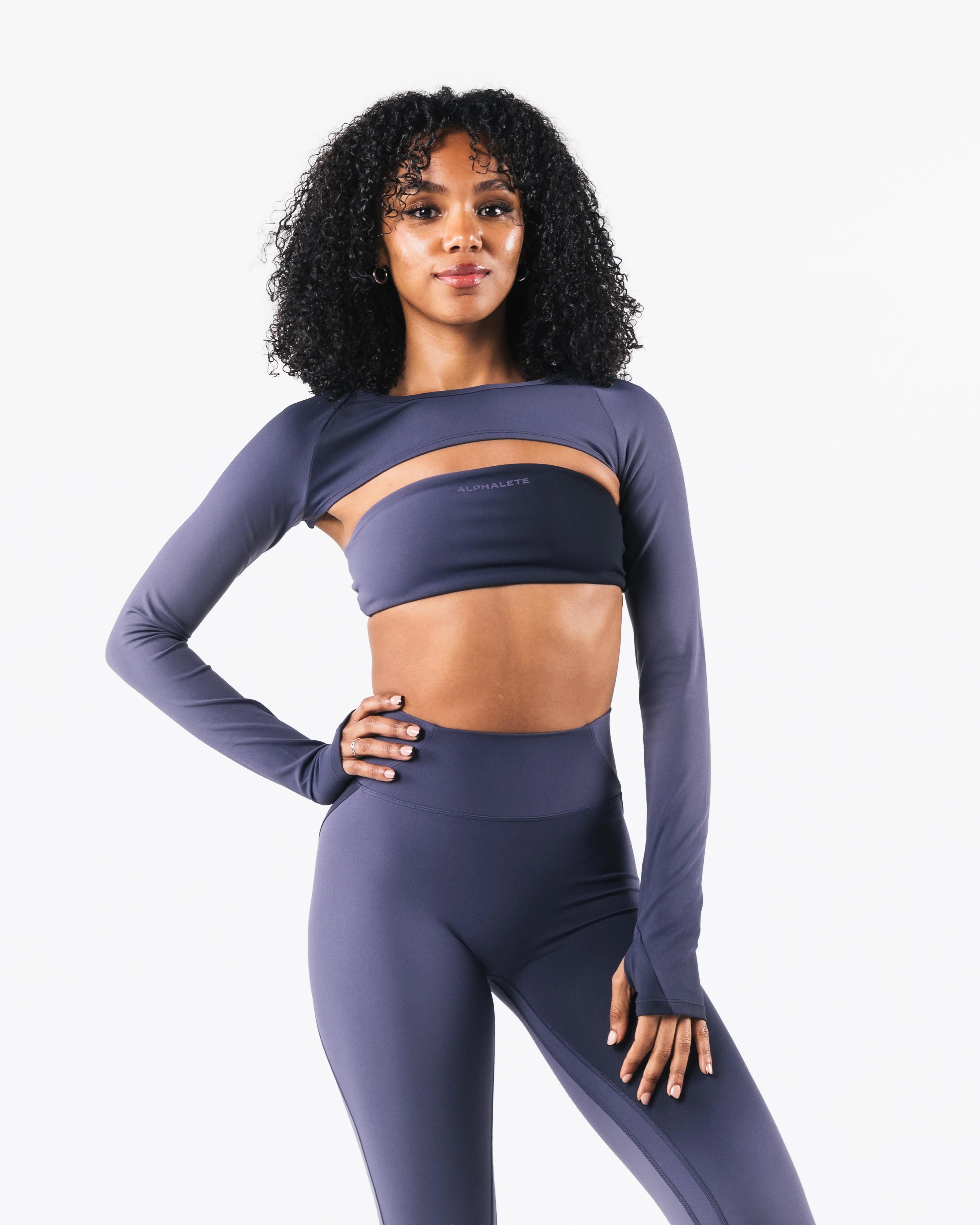 Aura Shrug LS - Aura Blizzard Print Alphalete Athletics