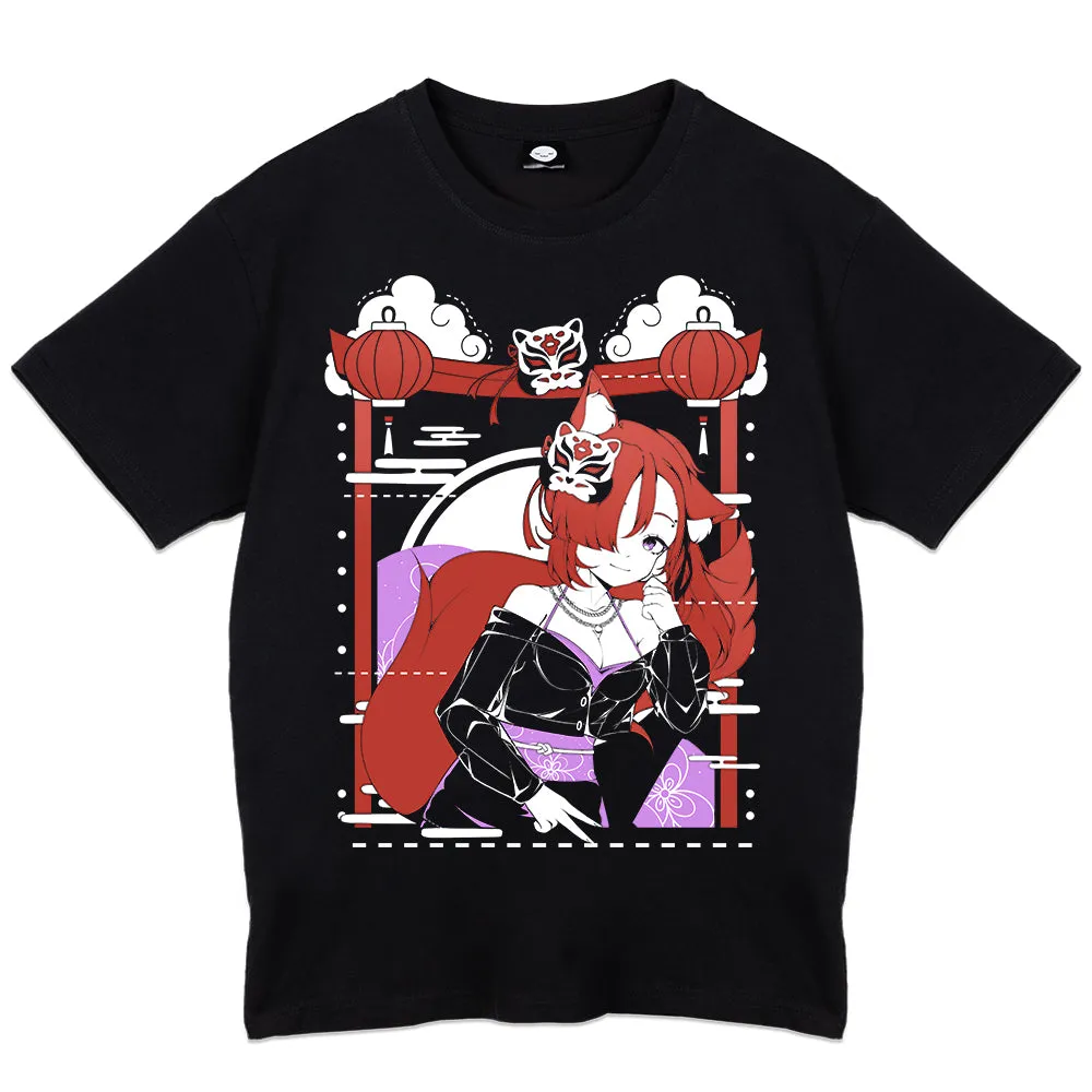 aWildKITsune Cut and Crop T-Shirt