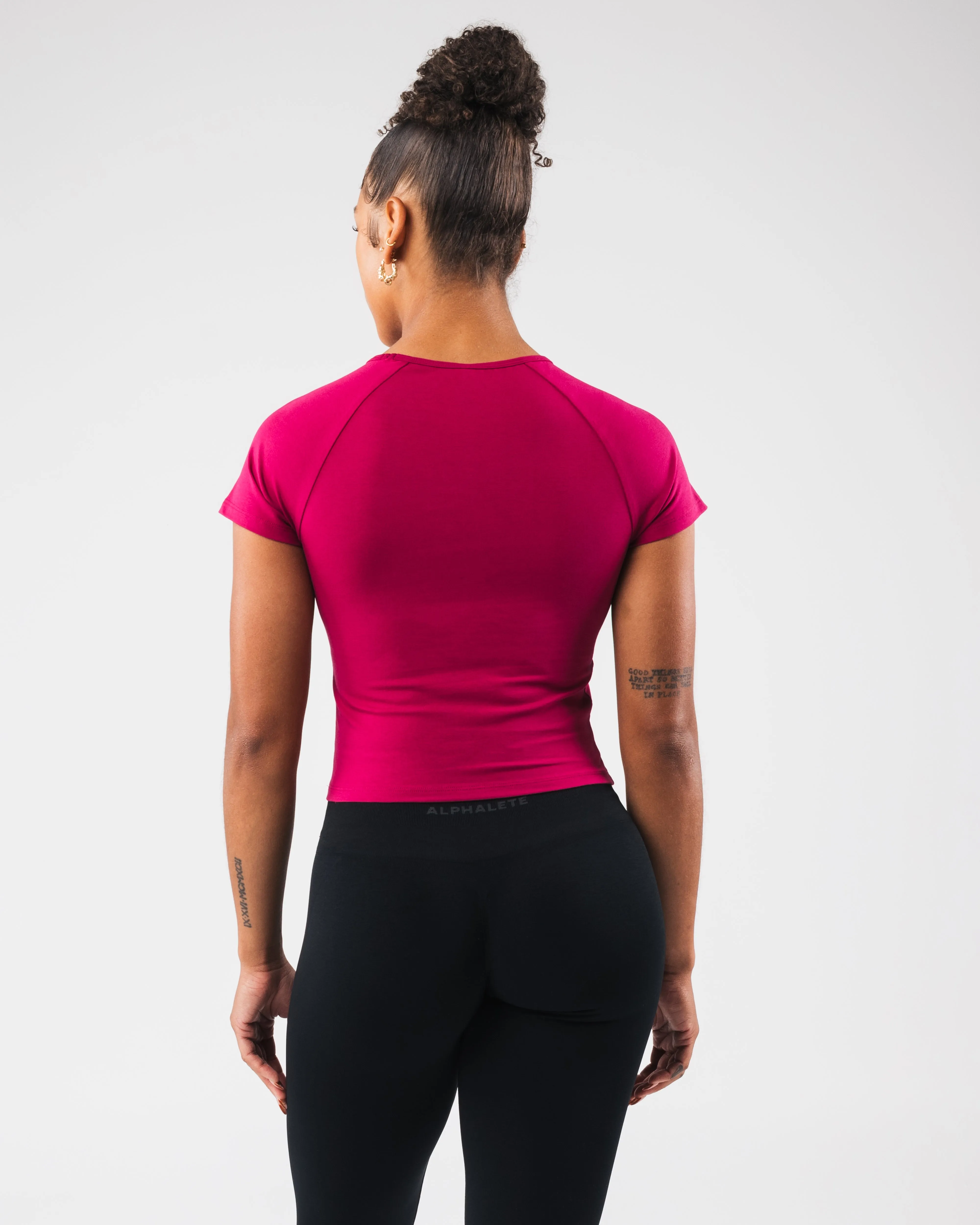 Baby Tee - Berry Alphalete Athletics