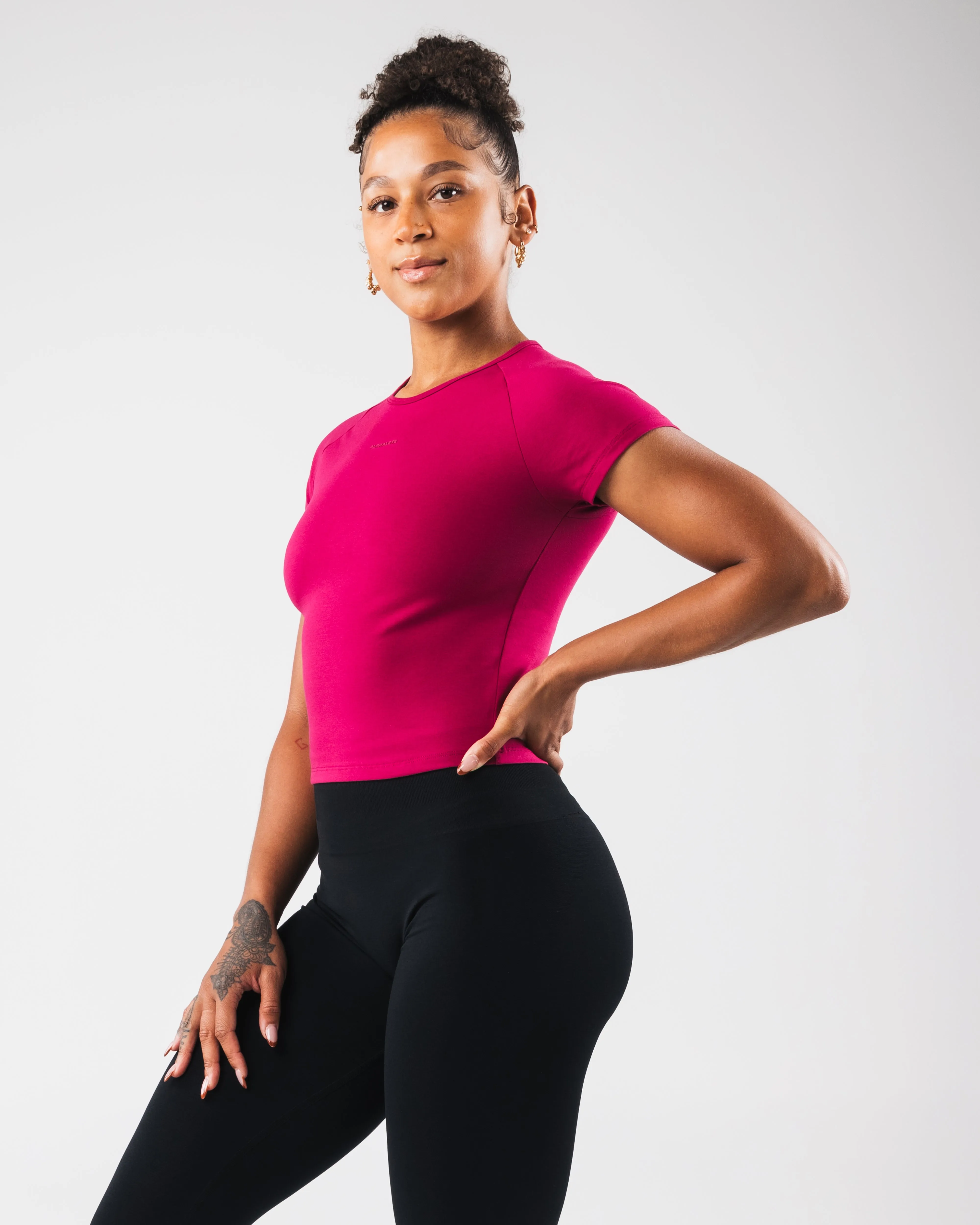 Baby Tee - Berry Alphalete Athletics