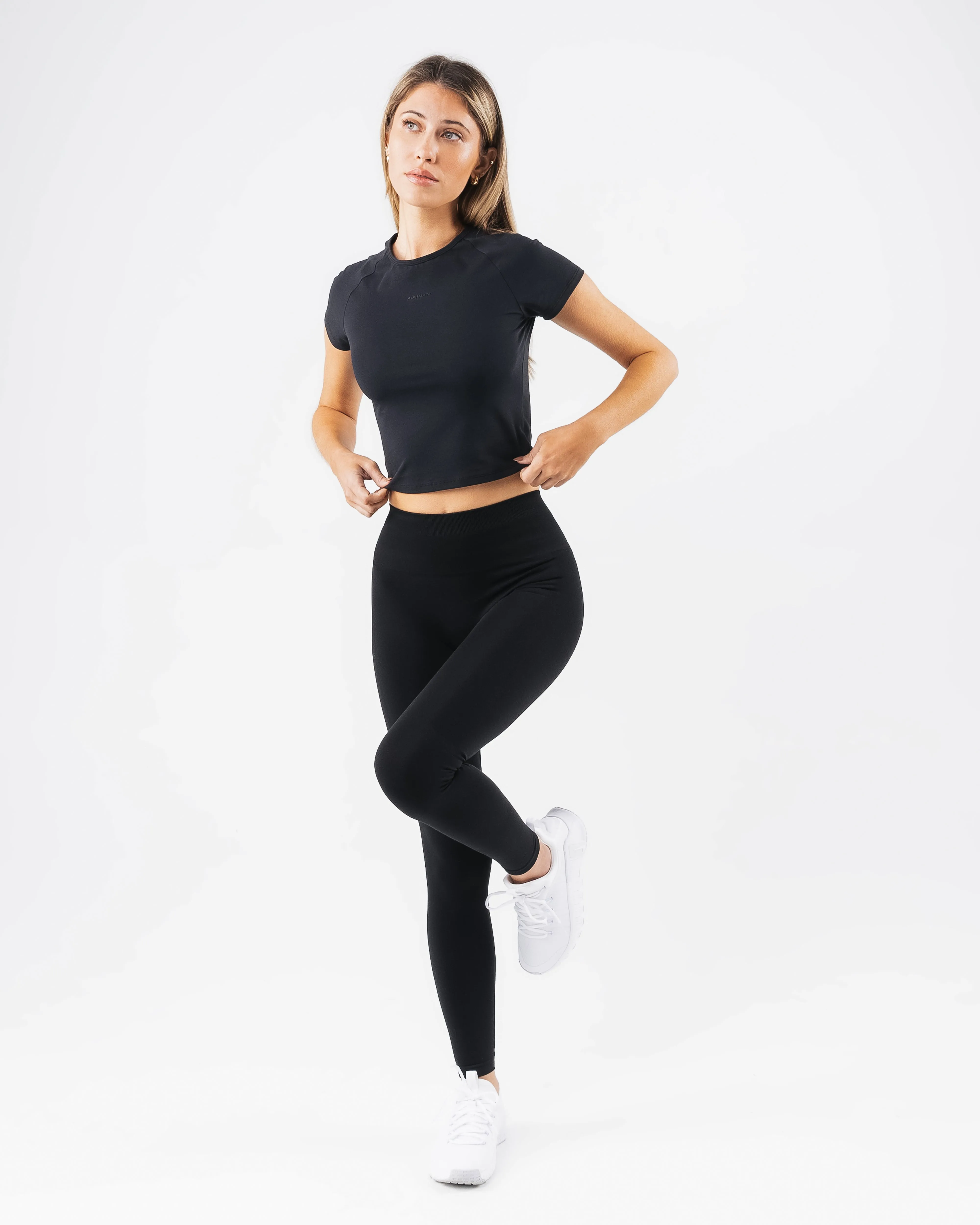 Baby Tee - Black Alphalete Athletics