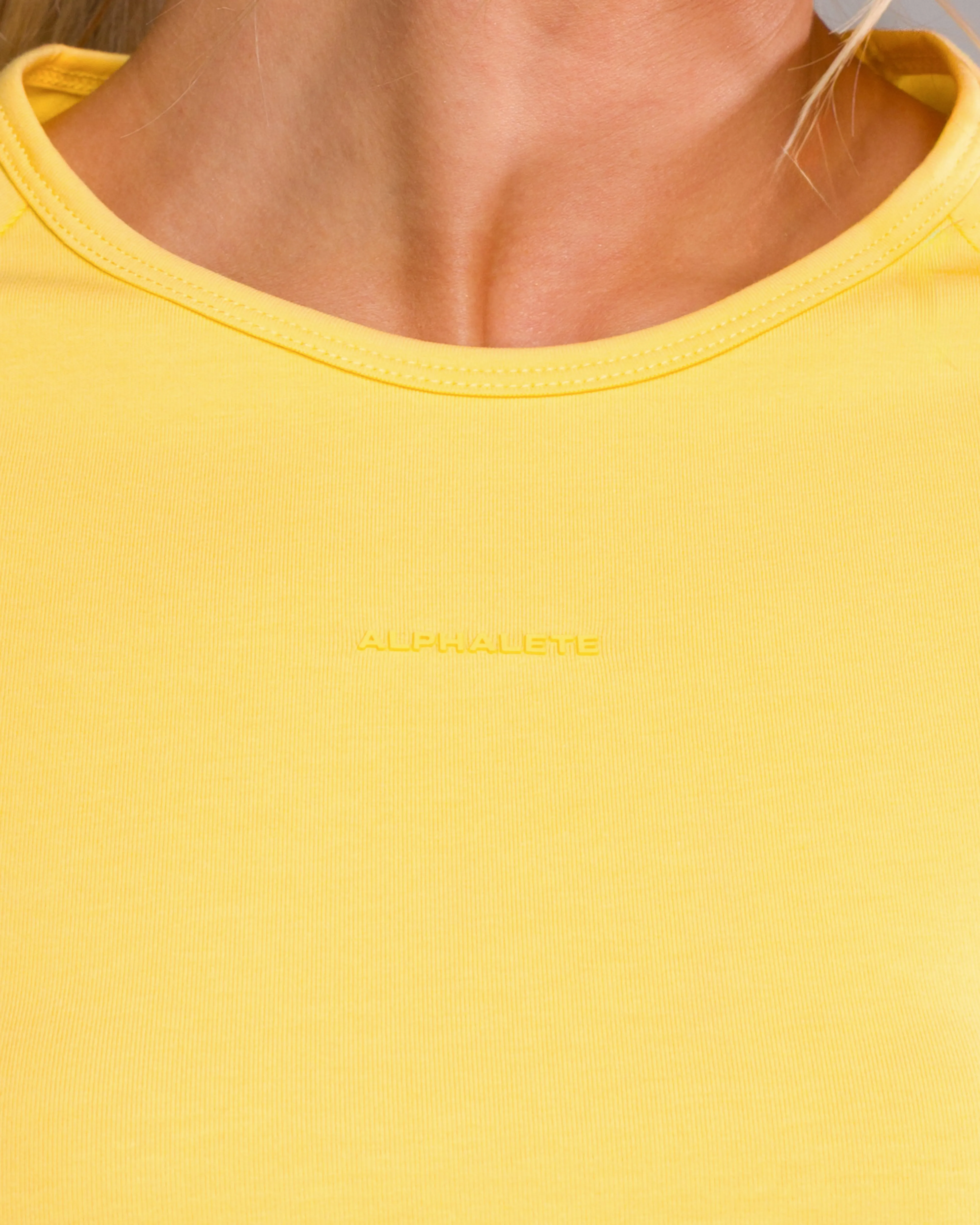 Baby Tee - Canary Yellow Alphalete Athletics