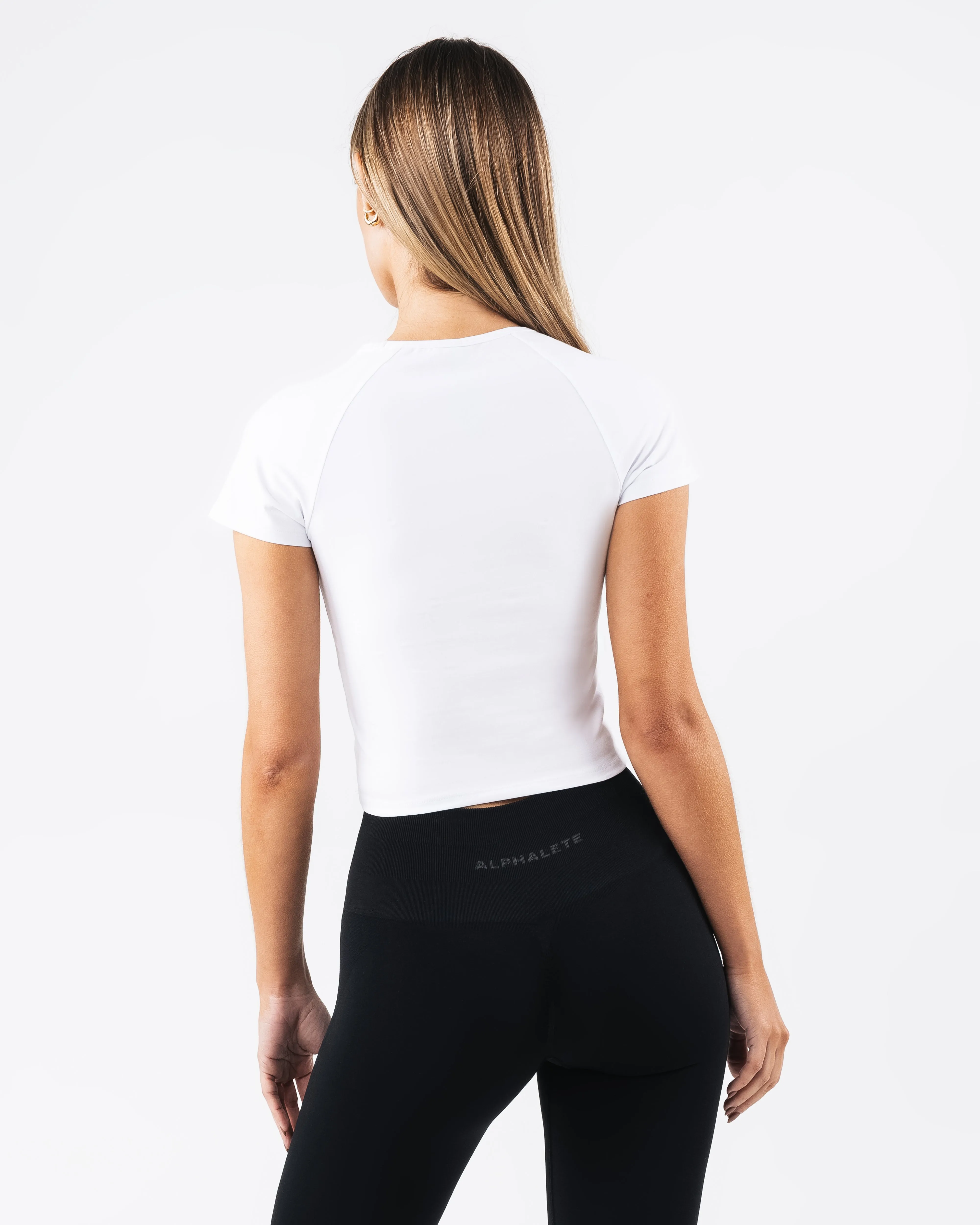 Baby Tee - White Alphalete Athletics