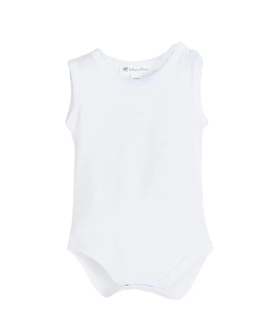 Babycottons Pack of 2 Logo Pima Bodysuits