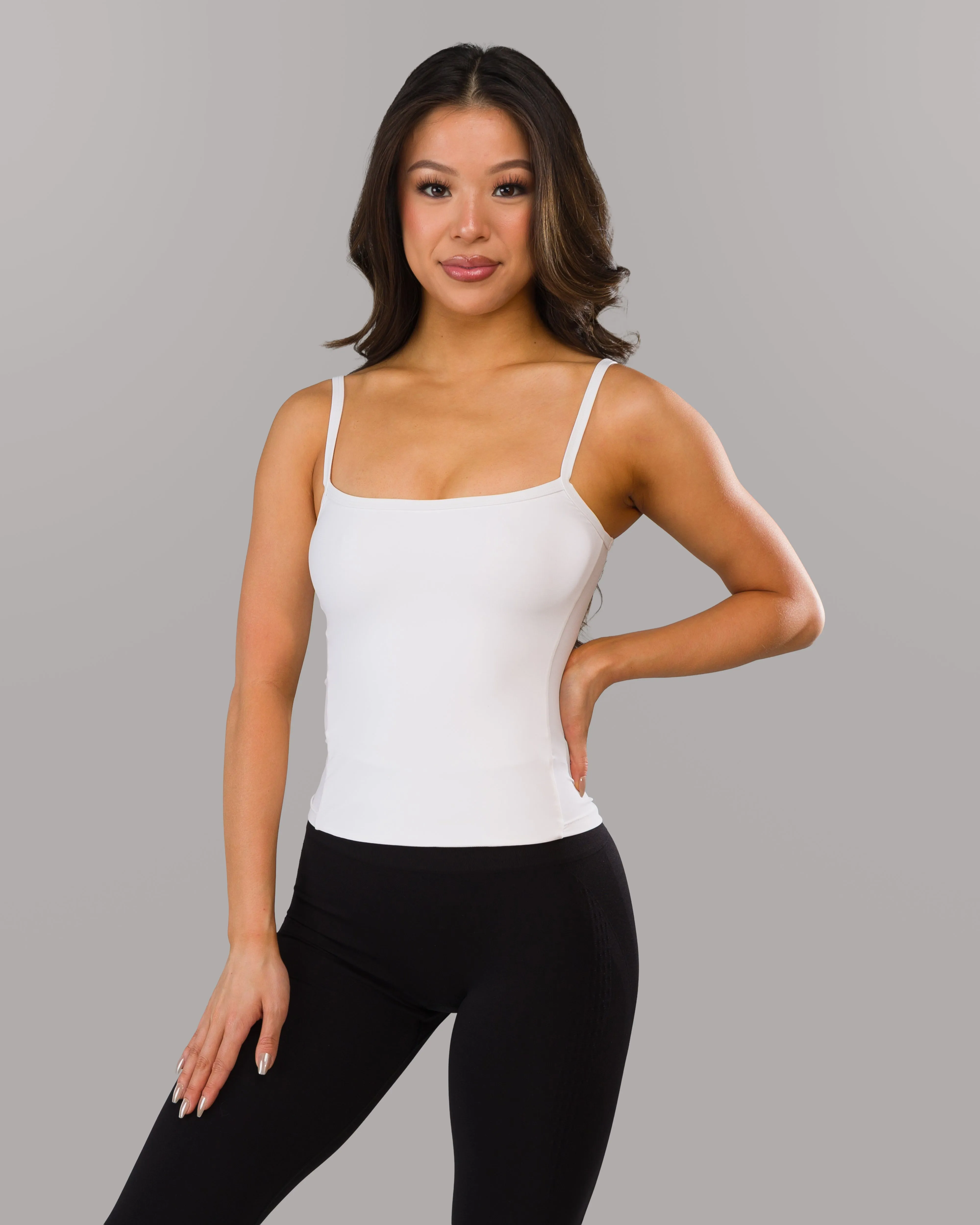 Basics Cami Tank - White Alphalete Athletics