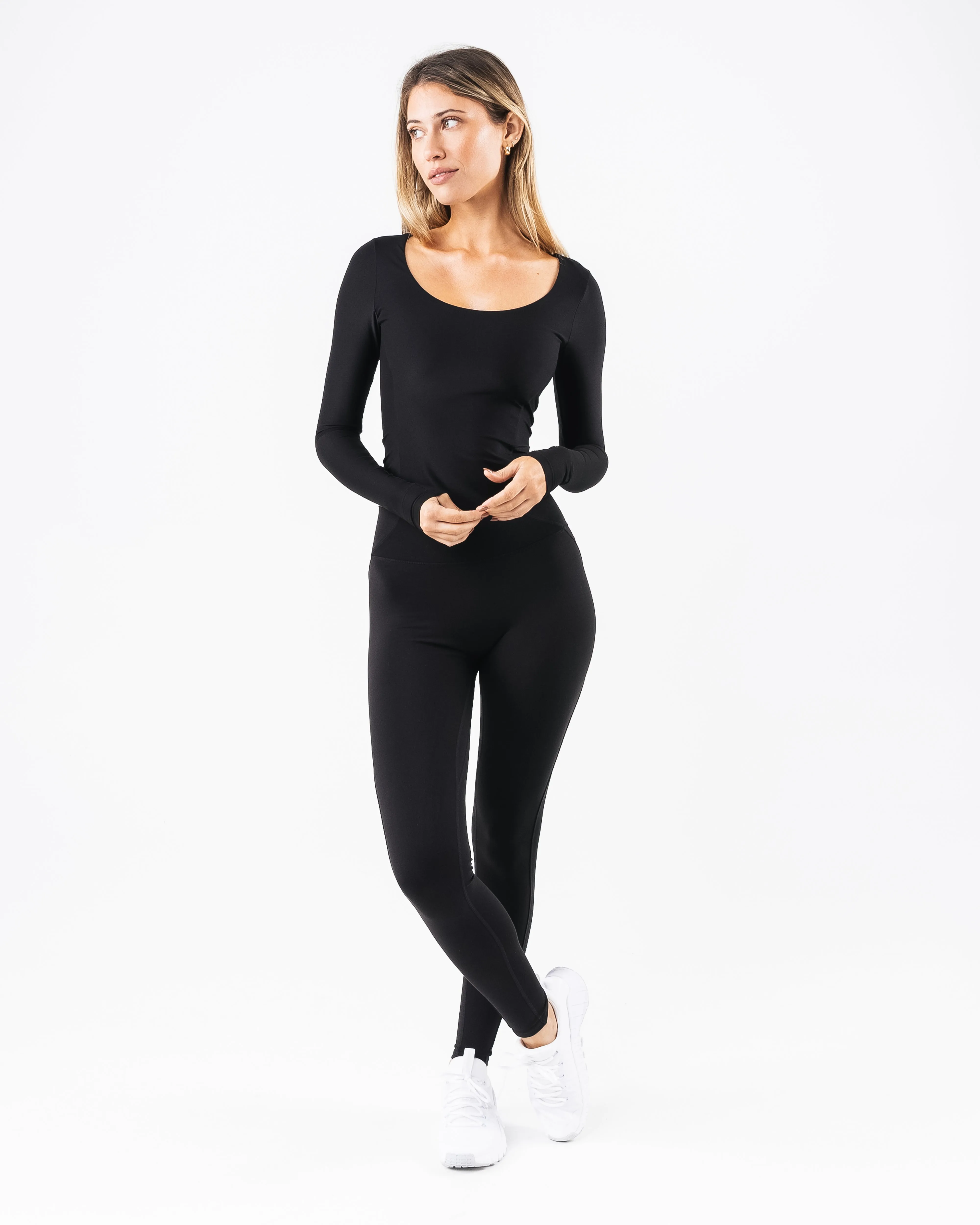 Basics Long Sleeve - Black Alphalete Athletics