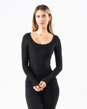 Basics Long Sleeve - Black Alphalete Athletics