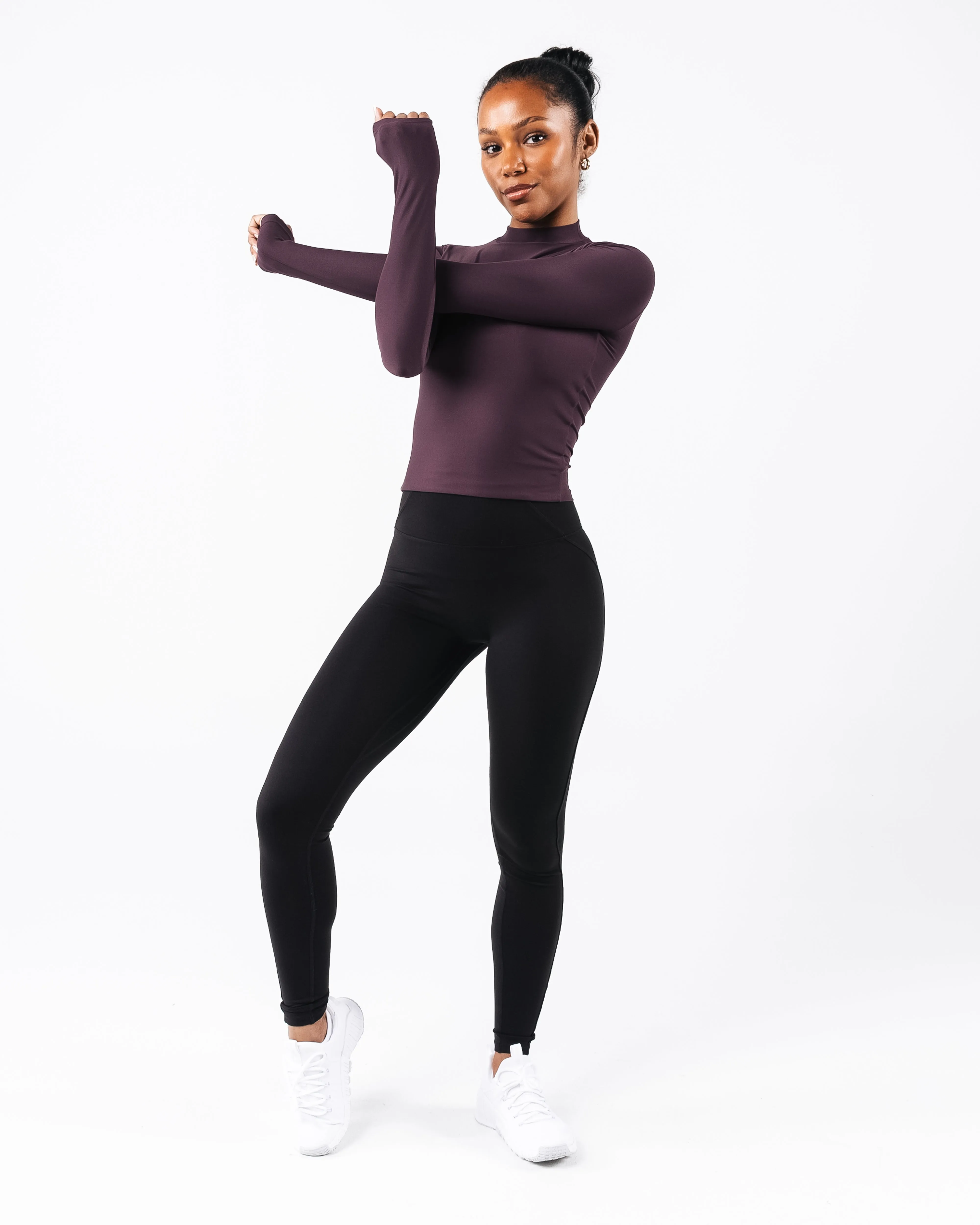 Basics Turtleneck - Black Garnet Alphalete Athletics