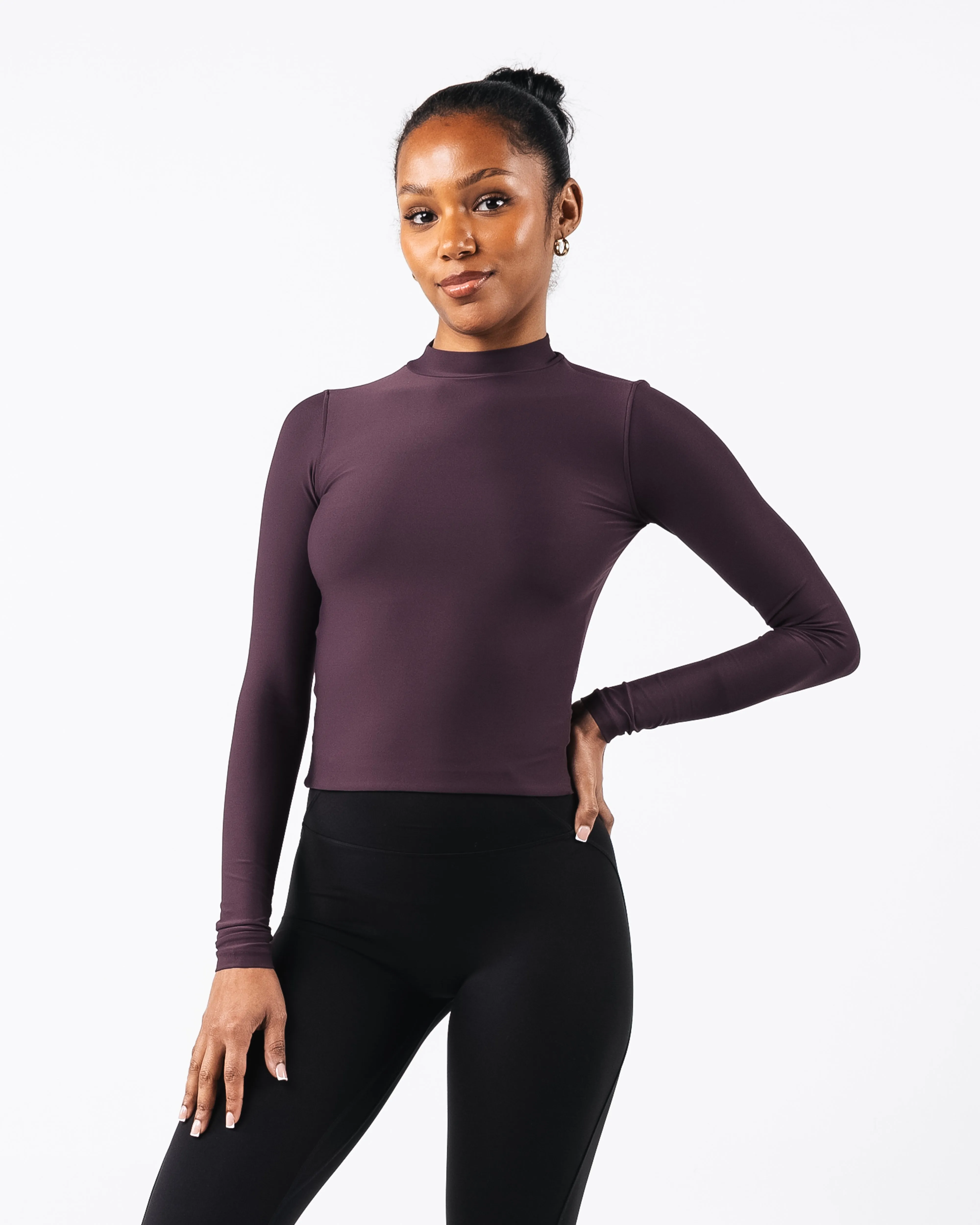 Basics Turtleneck - Black Garnet Alphalete Athletics
