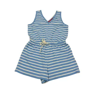 BLUE & WHITE LOU AND GREY ROMPER, Size M