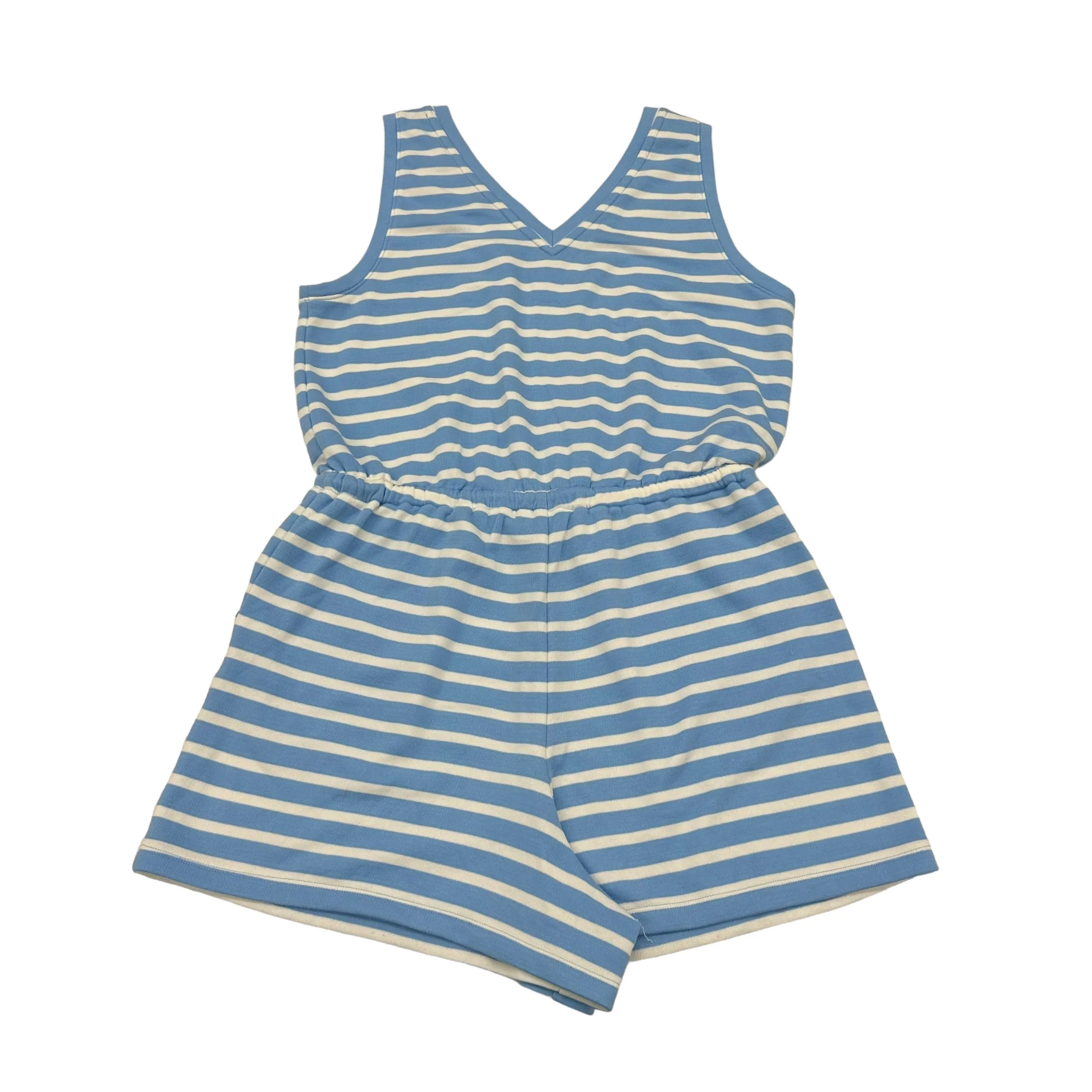 BLUE & WHITE LOU AND GREY ROMPER, Size M