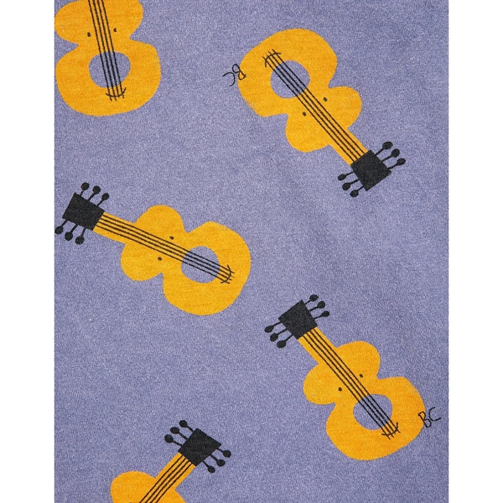 Bobo Choses Acoustic Guitar All Over T-Shirt Prussian Blue