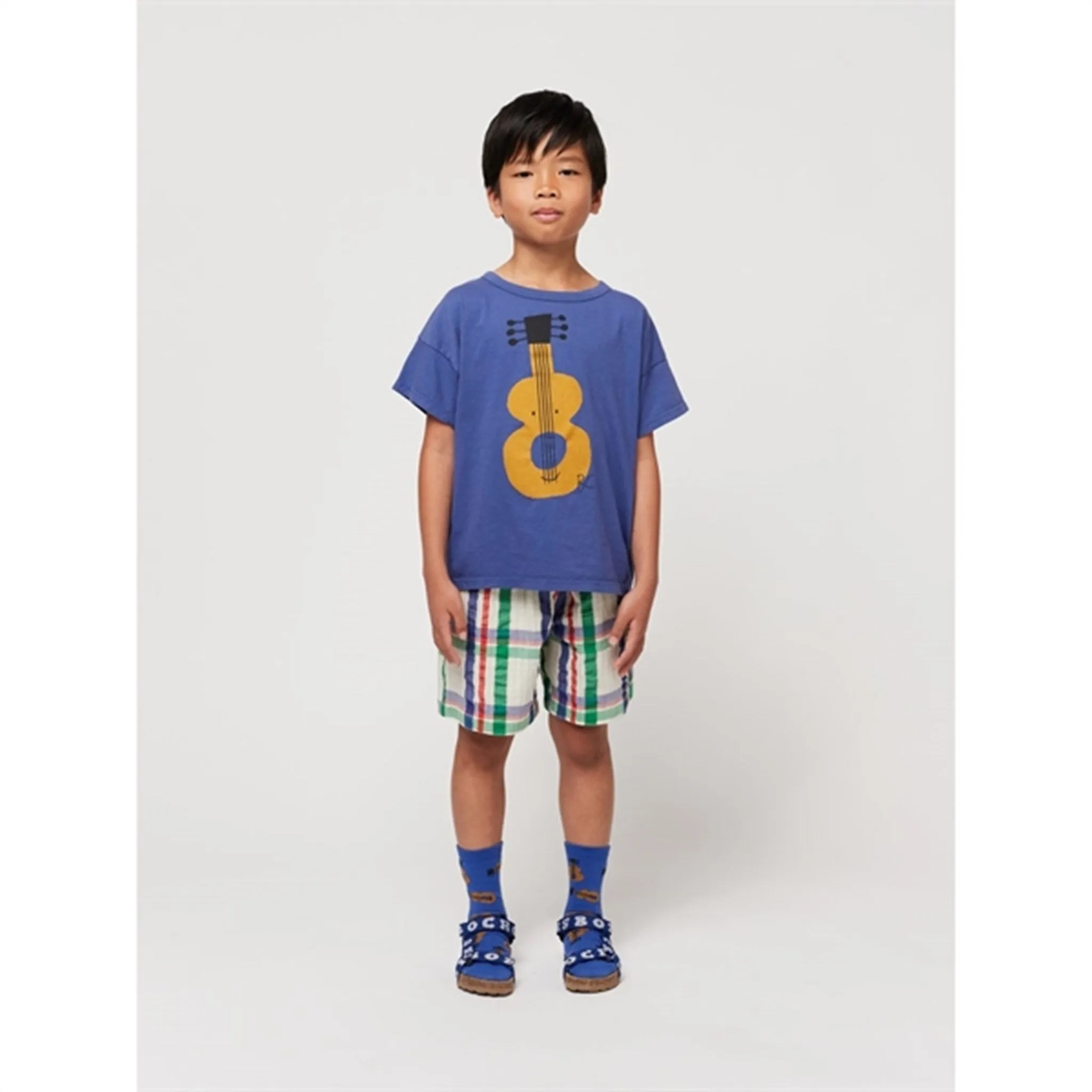 Bobo Choses Acoustic Guitar T-Shirt Navy Blue