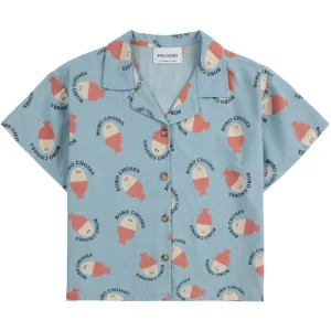Bobo Choses Light Blue Morning Egg All Over Light Denim Shirt