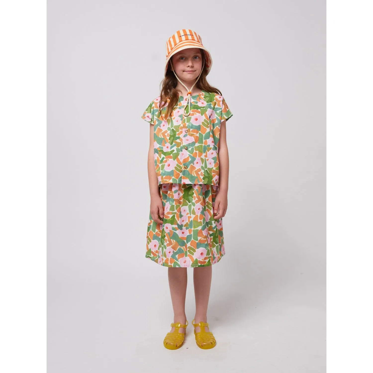 Bobo Choses Multicolor Floral All Over Woven Shirt