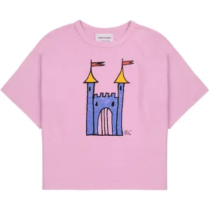 Bobo Choses Pink Faraway Castle Short Sleeve T-Shirt