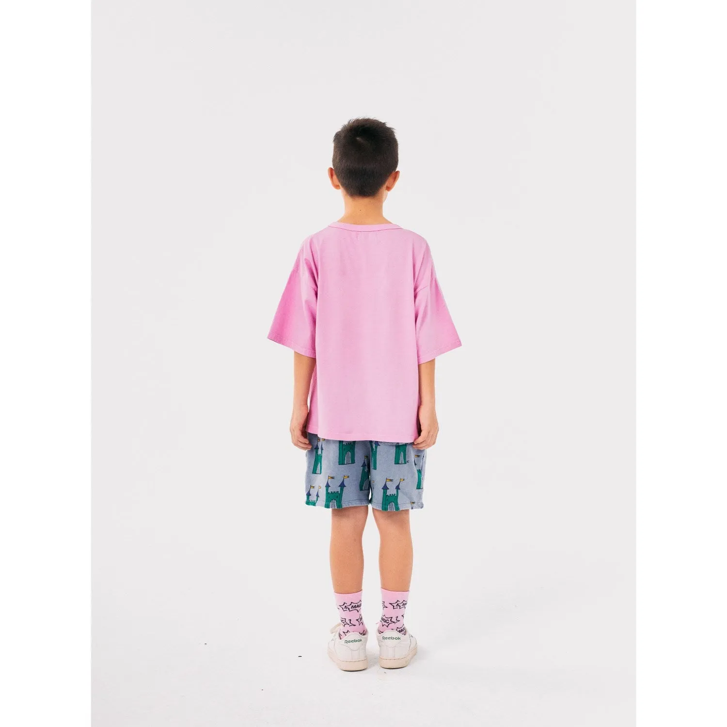 Bobo Choses Pink Faraway Castle Short Sleeve T-Shirt