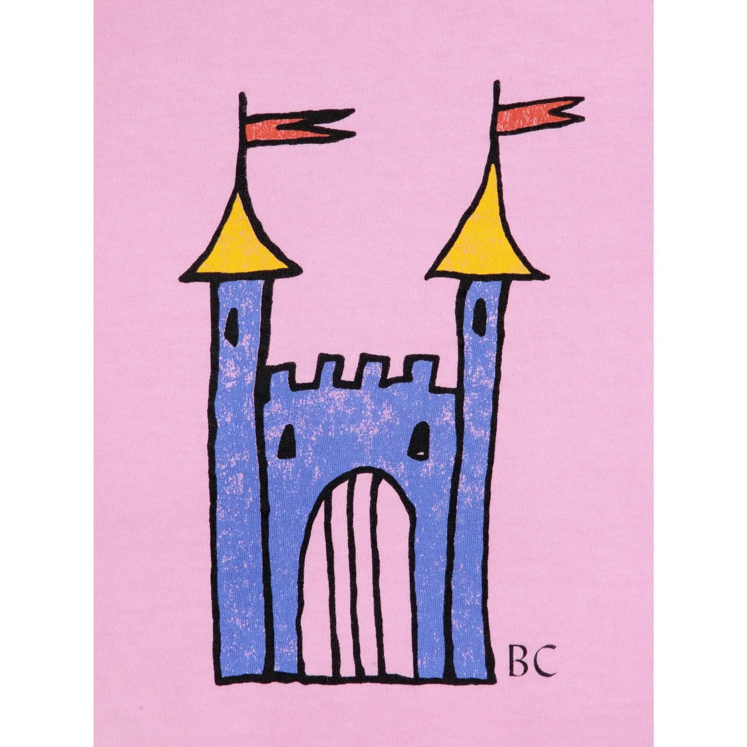Bobo Choses Pink Faraway Castle Short Sleeve T-Shirt