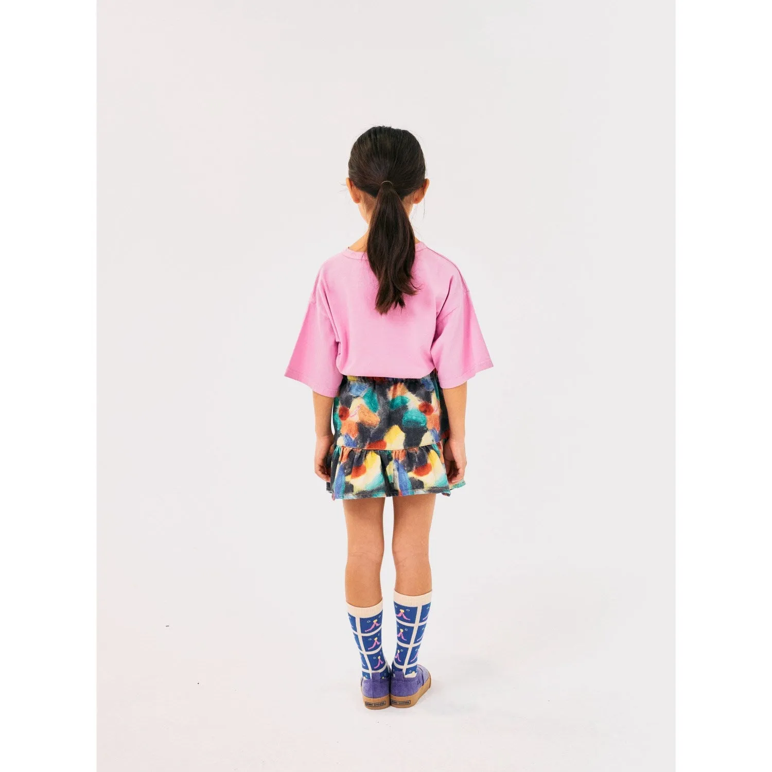 Bobo Choses Pink Faraway Castle Short Sleeve T-Shirt
