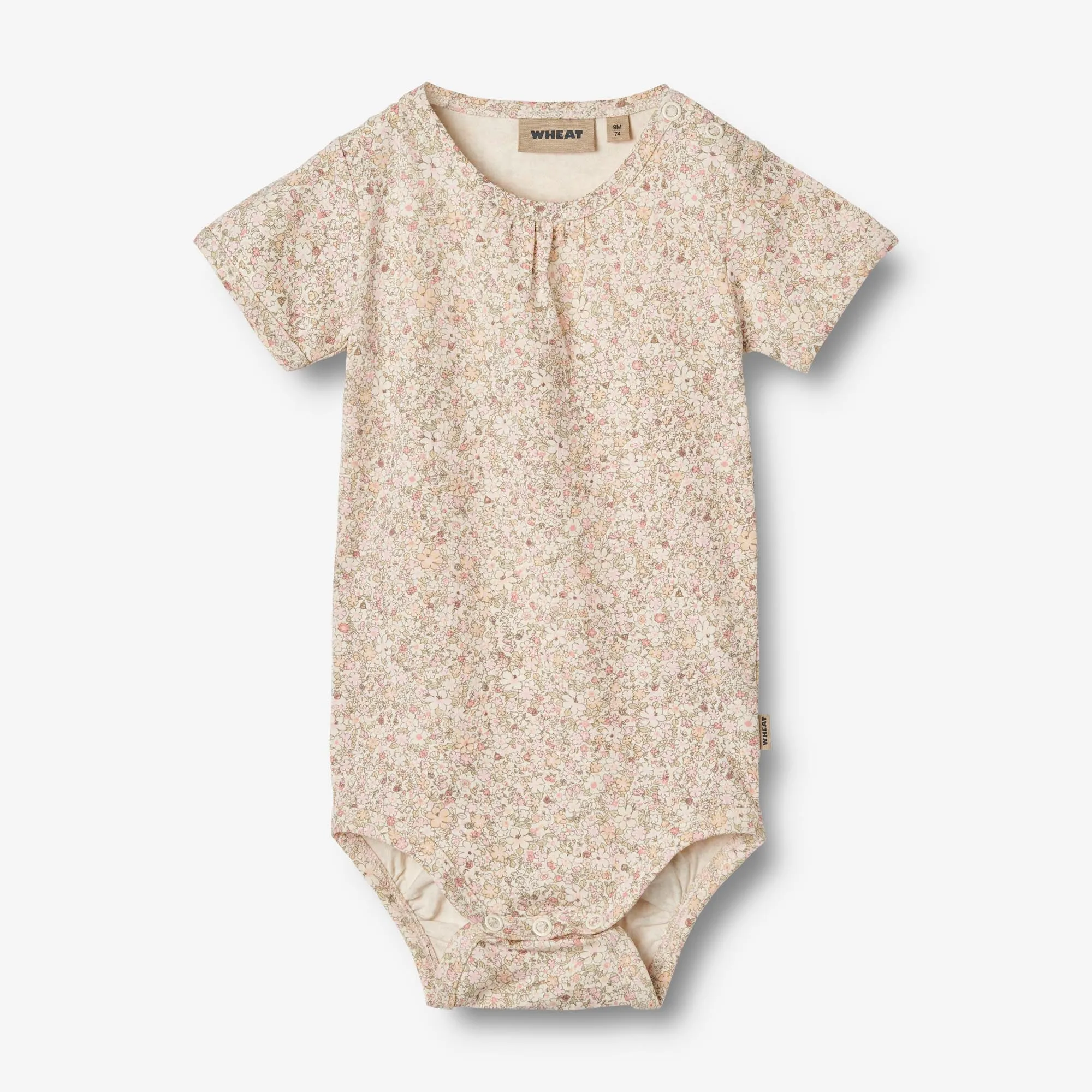 Body S/S Linette | Baby - cream flower meadow Wheat