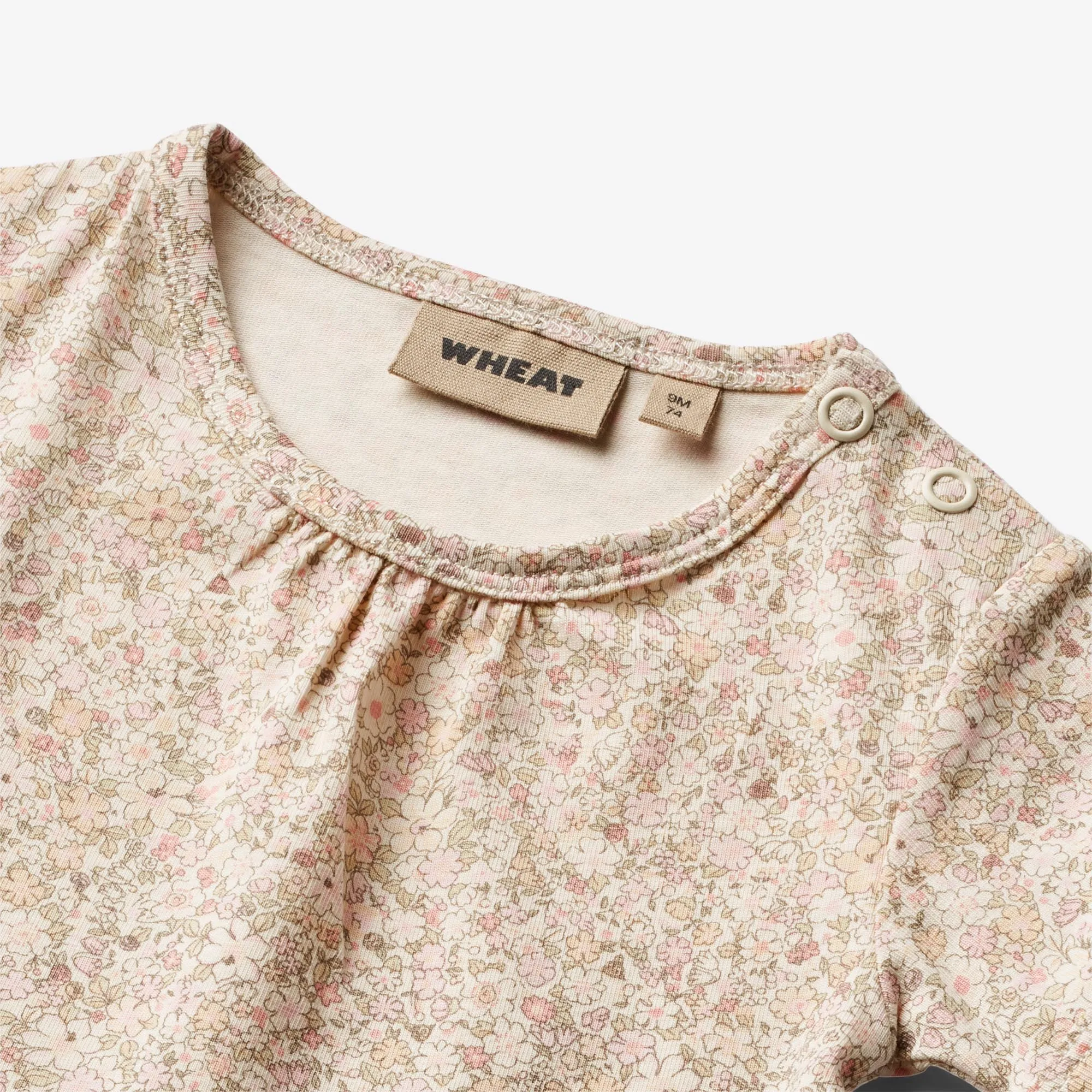 Body S/S Linette | Baby - cream flower meadow Wheat