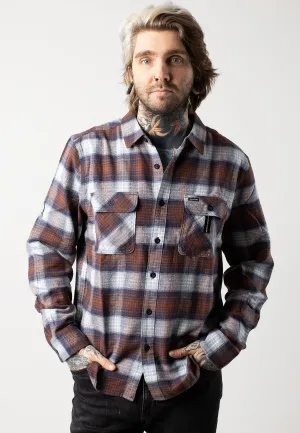 Brixton - Bowery Lw Ultra Washed Navy/Dusty Blue - Shirt