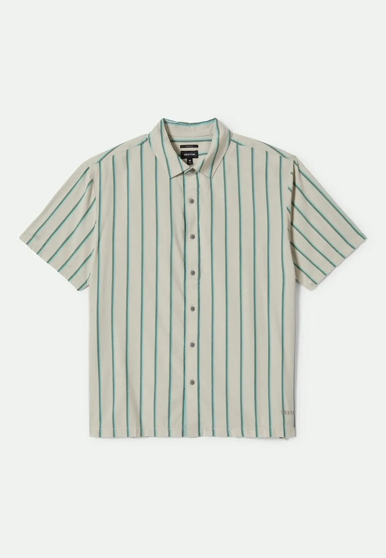 Brixton - Cru Stripe Beige/Pine Needle/Aquatic Gree - Shirt