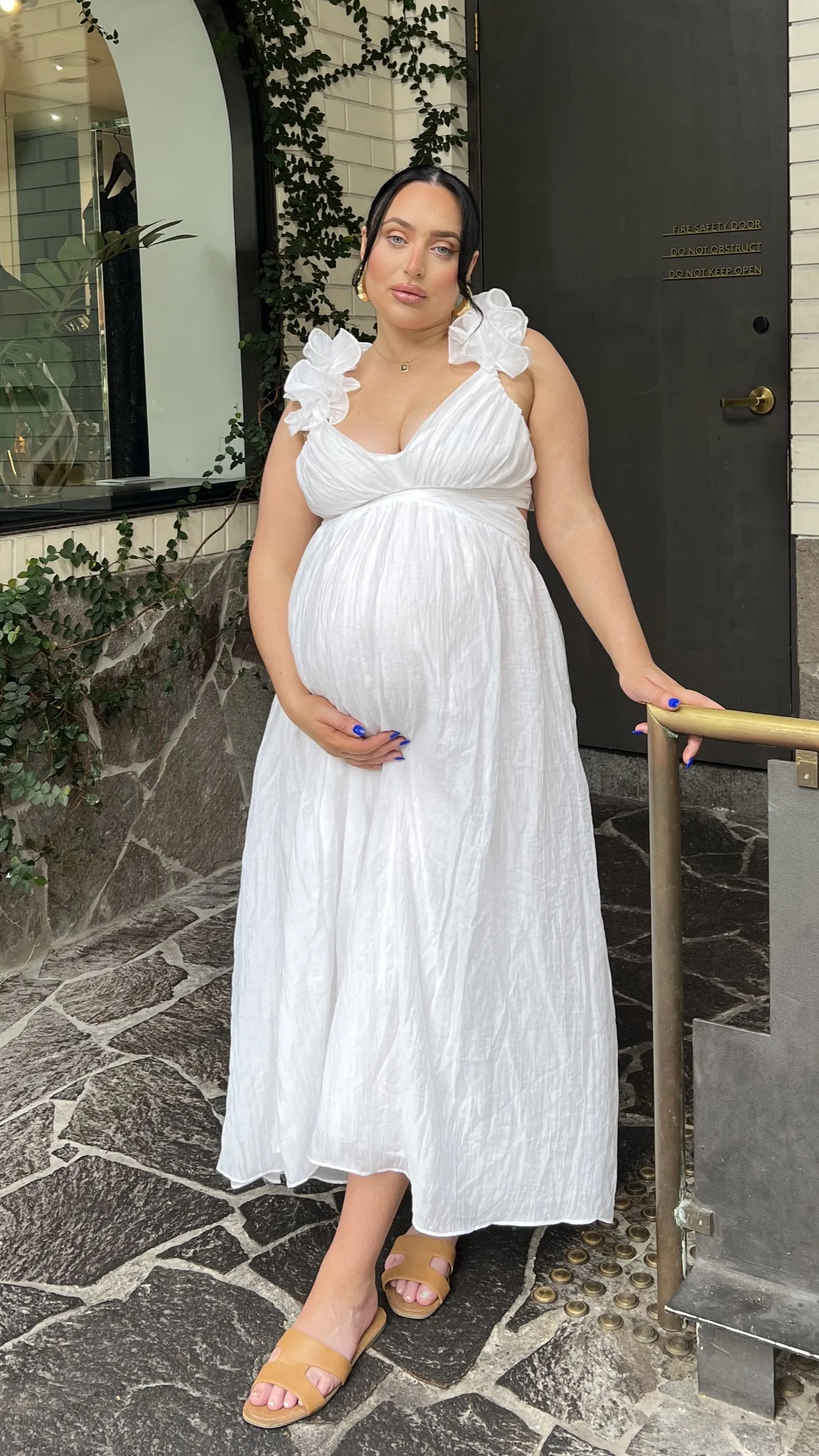 Cadell Maxi Dress - White Billy J