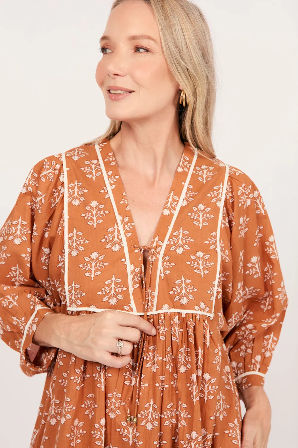 Cairo Midi Dress in Millefiori Adrift
