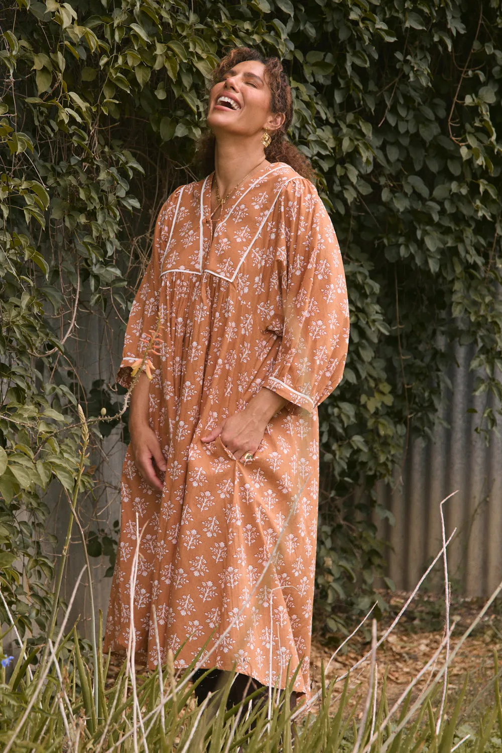 Cairo Midi Dress in Millefiori Adrift
