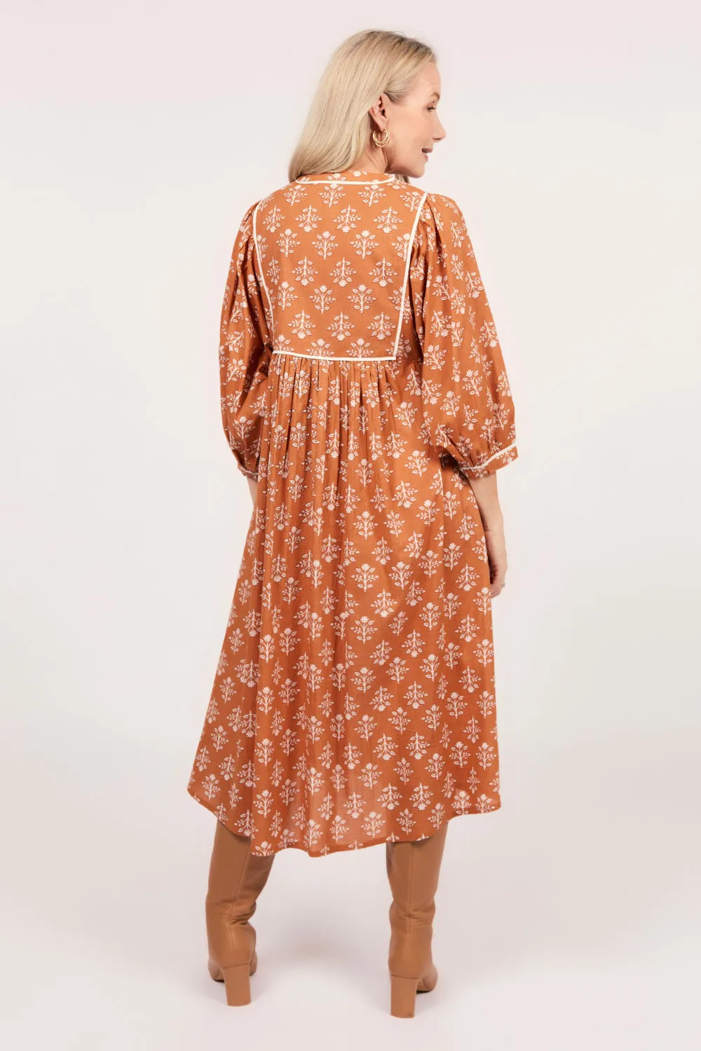 Cairo Midi Dress in Millefiori Adrift