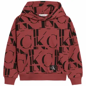 Calvin Klein AOP Block Monogram Logo Httetrje Red Monogram