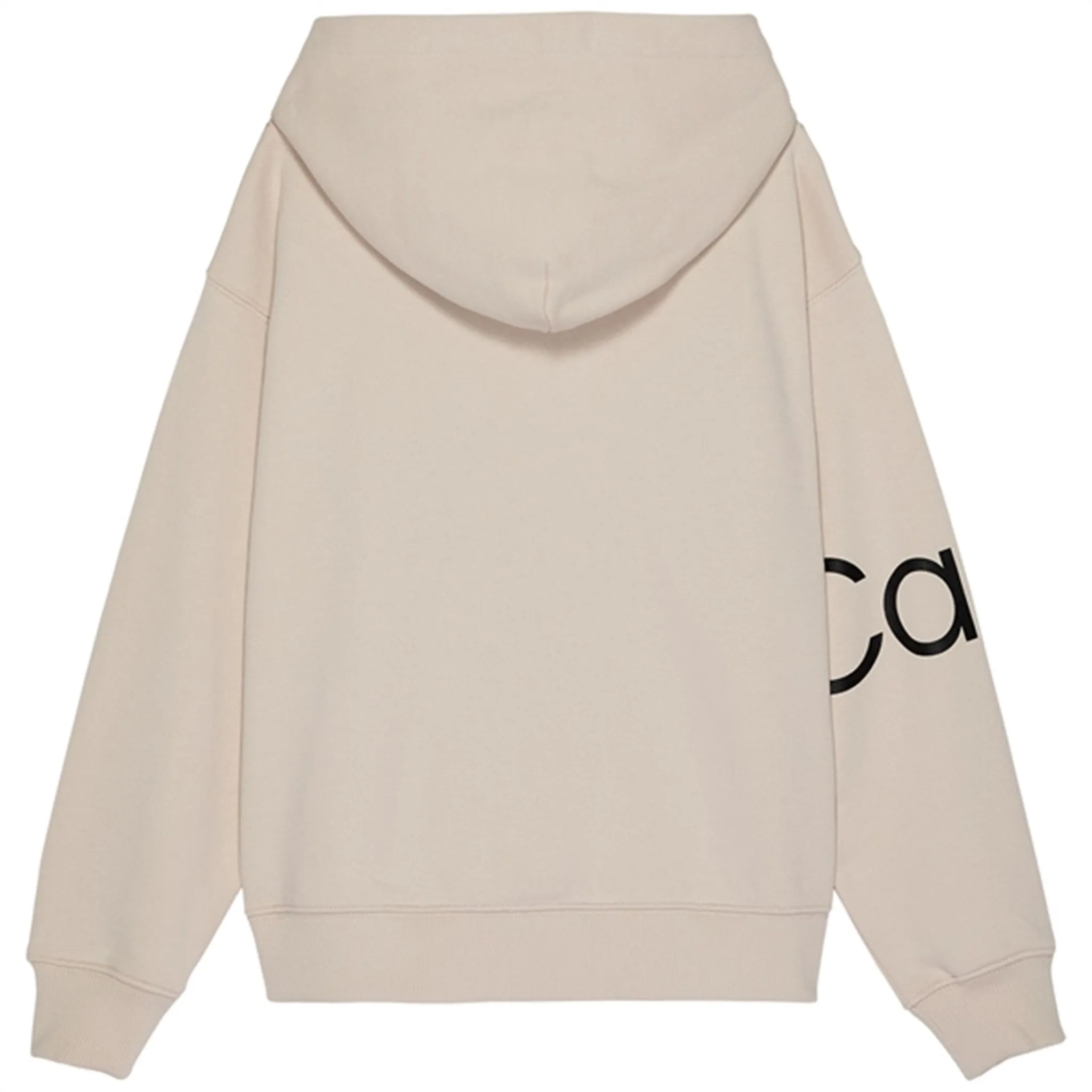 Calvin Klein Bold Institutional Logo Hoodie Eggshell