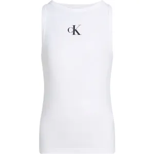 Calvin Klein Bright White Ck Logo Tank Top