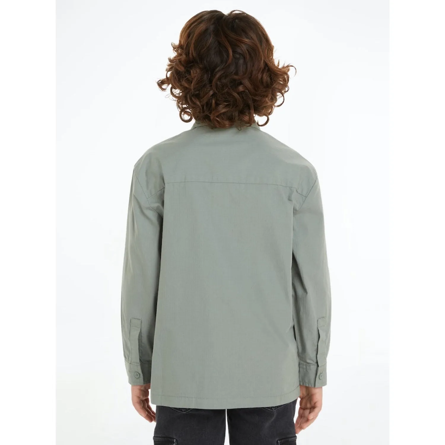 Calvin Klein Meteor Green Cotton Ripstop Shirt