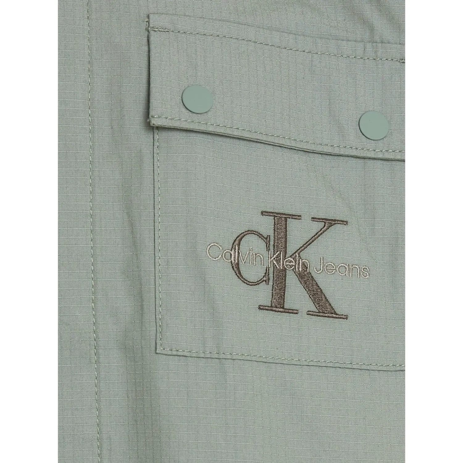 Calvin Klein Meteor Green Cotton Ripstop Shirt