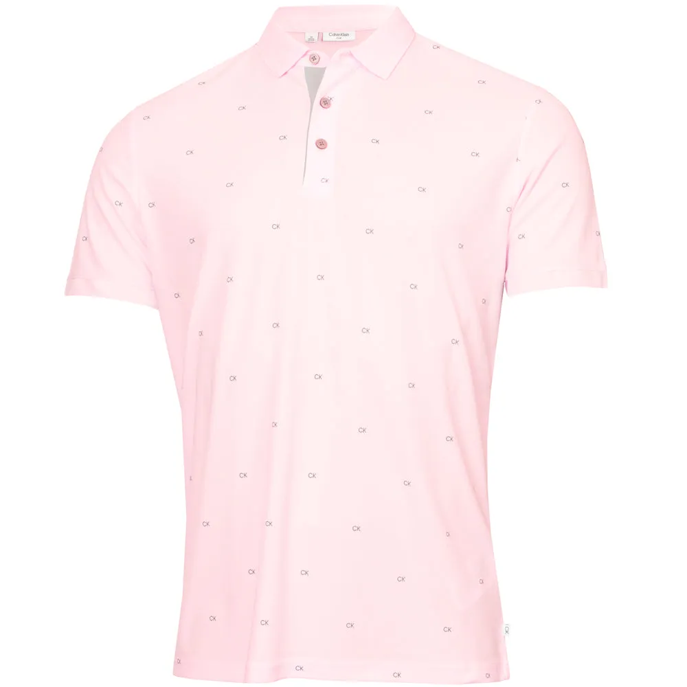 Calvin Klein Monogram Polo Shirt - Pink