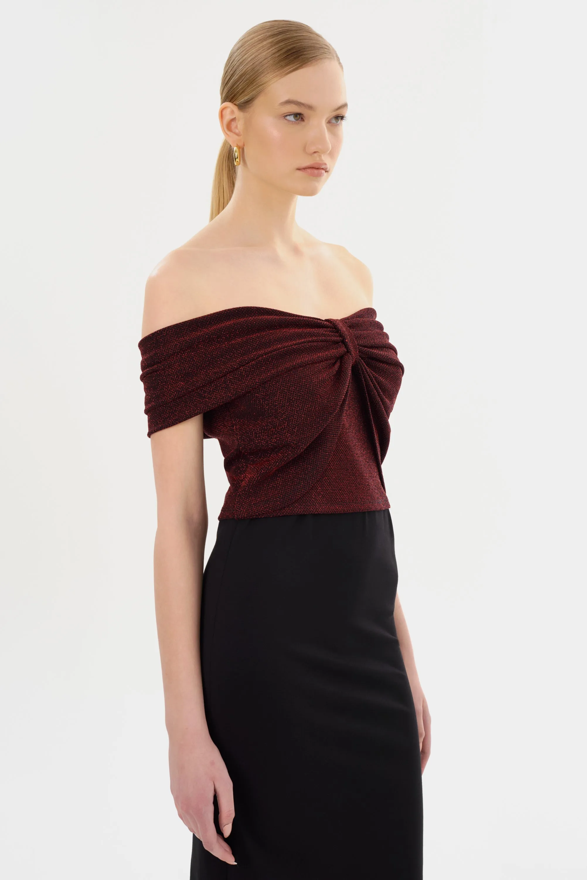 CAMELIA | Lurex Knit Top